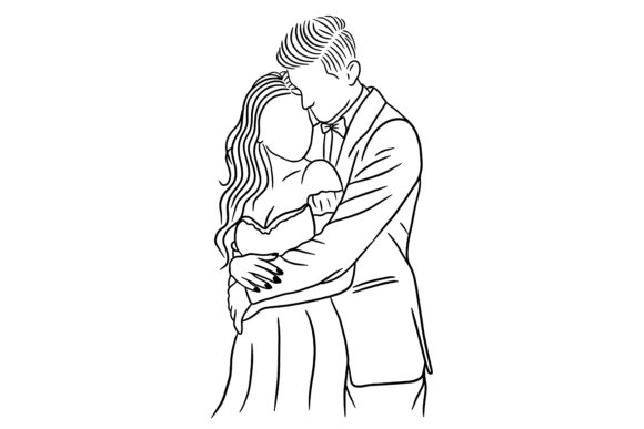 Couple Happy Wedding Line Art: A Designer's Guide to Joyful Illustration