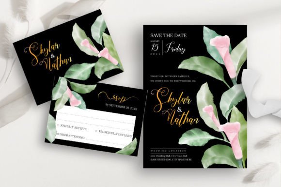 Elegant Black Wedding Invitation Cards: A Designer's Toolkit