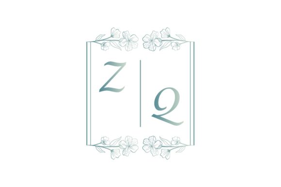 Elegant Monogram Letter Couple Wedding Design