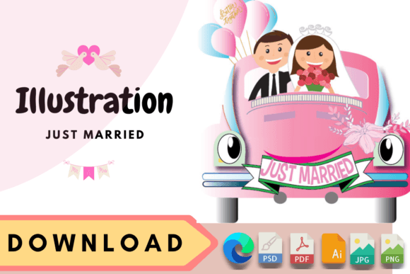 ILLUSTRATION WEDDING COUPLE SVG: Elevate Your Projects with a Premium Design Asset