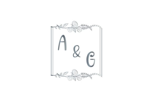 Monogram Invitation Wedding Vintage: Elegant Lettering Design
