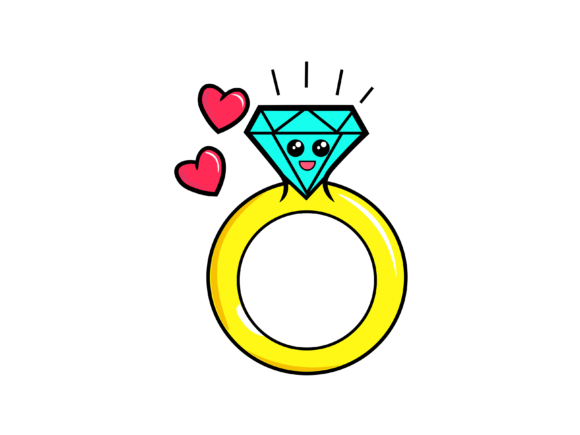Valentines Wedding Ring Ilustrations: Your Design Toolkit